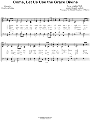 Come, Let Us Use the Grace Divine