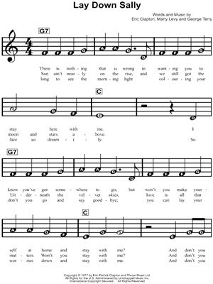 Lay Down Sally