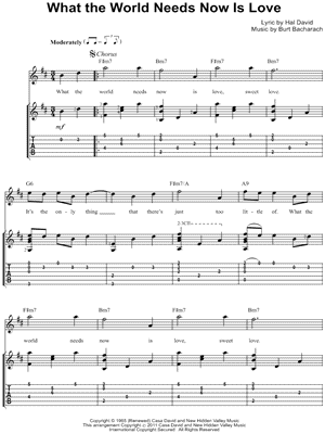 What the World Needs Now Is Love