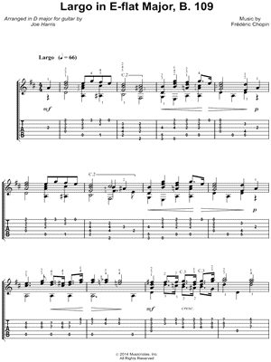 Largo in Eb Major, B. 109