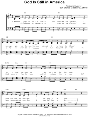 God Is Still in America by Legacy Five - Sheet Music