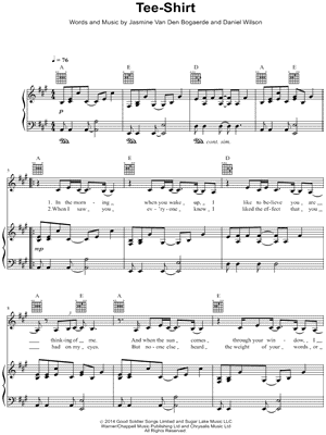 Tee-Shirt by Birdy - Sheet Music