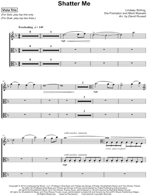 Shatter Me - Viola Trio