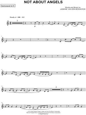 Not About Angels - Eb Instrument