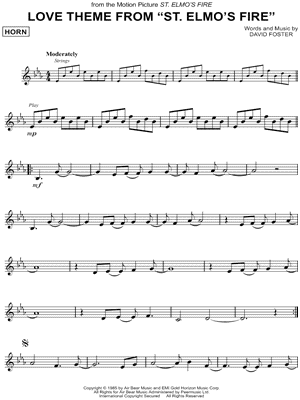 LOVE THEME FROM "ST. ELMO'S FIRE"