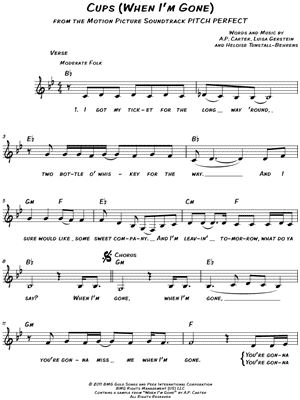 Cups (You're Gonna Miss Me)