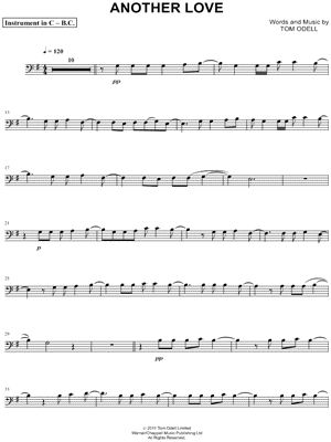 Another Love - Bass Clef Instrument