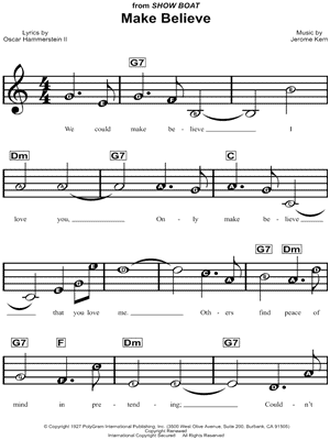 Make Believe from Show Boat - Sheet Music