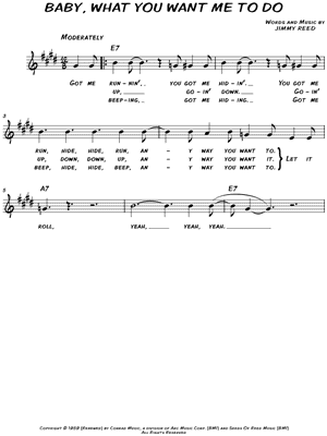 Baby What You Want Me To Do