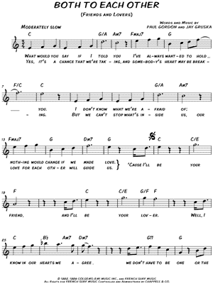 Both To Each Other (Friends and Lovers)