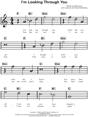 I'm Looking Through You