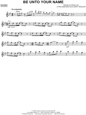 Be Unto Your Name