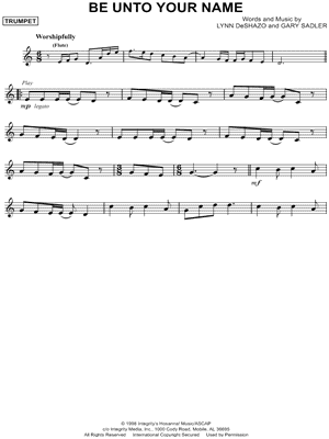 Be Unto Your Name
