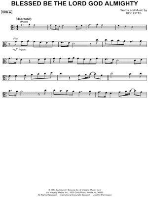 Blessed Be the Lord God Almighty