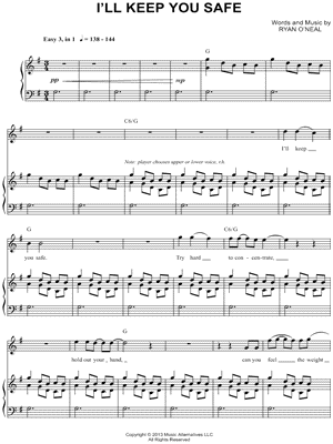 I'll Keep You Safe by Sleeping At Last - Sheet Music