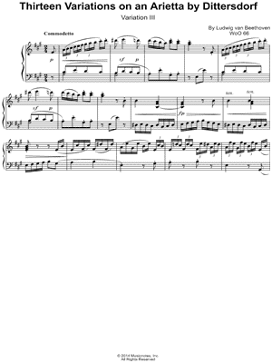 Thirteen Variations on an Arietta by Dittersdorf: Variation III