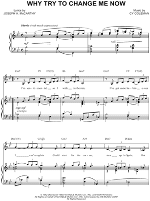 Why Try to Change Me Now