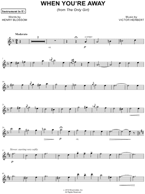 When You're Away - Eb Instrument