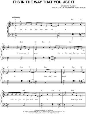 It's In The Way That You Use It