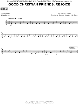 Good Christian Friends, Rejoice