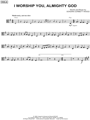 I Worship You, Almighty God