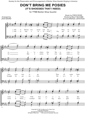 Don't Bring Me Posies