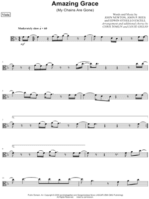 Amazing Grace (My Chains Are Gone) - Viola