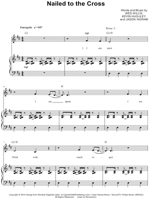 Nailed to the Cross by Rush of Fools - Sheet Music
