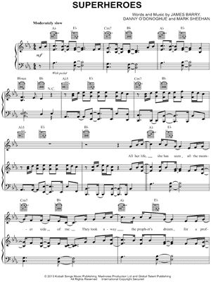 Superheroes by The Script - Sheet Music