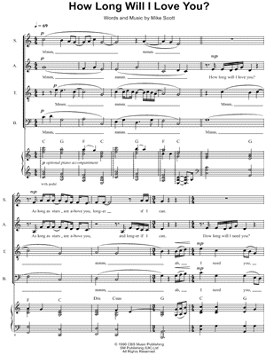 How Long Will I Love You? by Ellie Goulding - Sheet Music