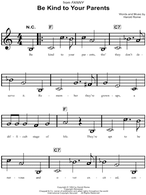 BE KIND TO YOUR PARENTS