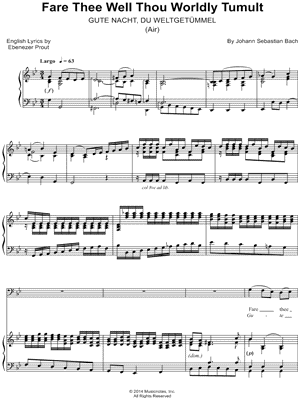 Fare Thee Well Thou Worldly Tumult