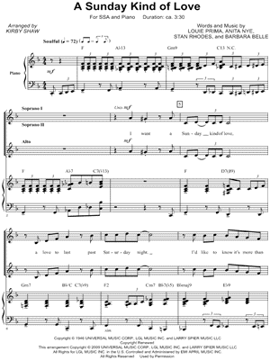 A Sunday Kind of Love