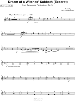 Dream of a Witches' Sabbath (Excerpt) - C Instrument