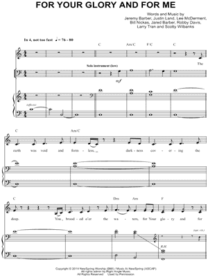 For Your Glory and For Me