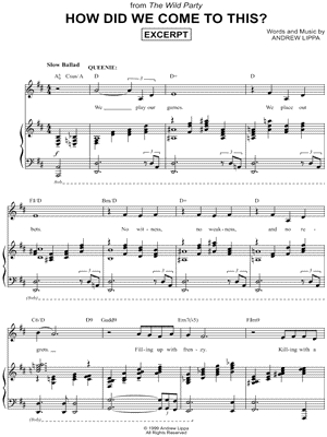 HOW DID WE COME TO THIS?