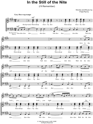 IN THE STILL OF THE NITE (I'll Remember)