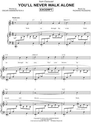You'll Never Walk Alone from Carousel - Sheet Music