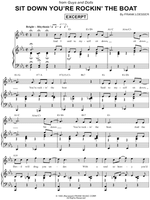 SIT DOWN YOU'RE ROCKIN' THE BOAT