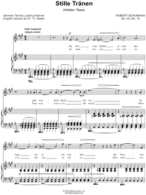 12 Gedichte, Op. 35: X. Stille Tränen