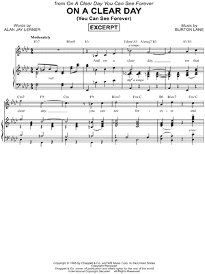 On a Clear Day (You Can See Forever)