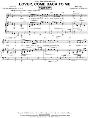 LOVER, COME BACK TO ME