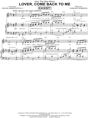 LOVER, COME BACK TO ME