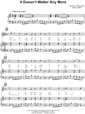 It Doesn't Matter Anymore