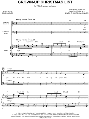 Grown-Up Christmas List