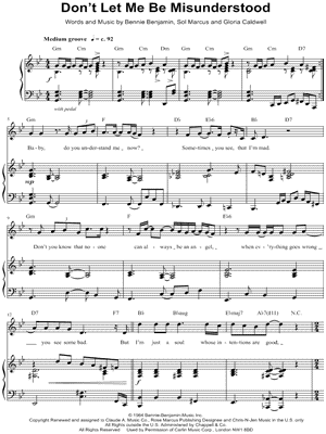 Don't Let Me Be Misunderstood