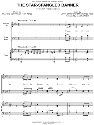 The Star-Spangled Banner by Mark Hayes - Sheet Music