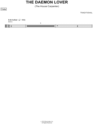 The Daemon Lover (The House Carpenter) - Viola