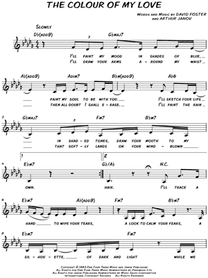 The Colour of My Love