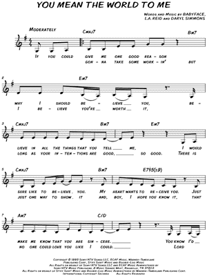 You Mean the World To Me